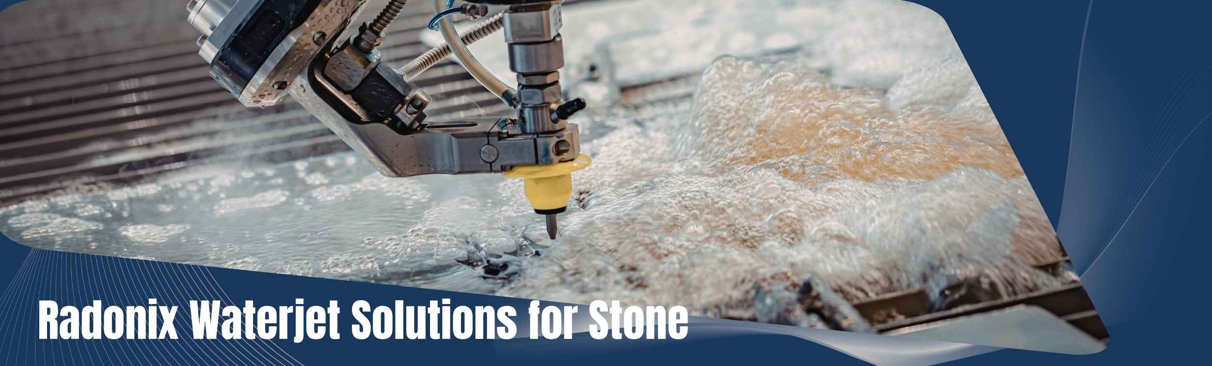 Radonix waterjet application for stone