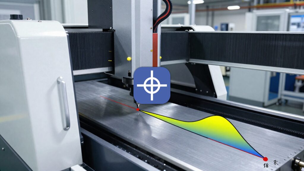 Acceleration in motion control shown on CNC axis with S-curve trajectory and smooth motion profile.