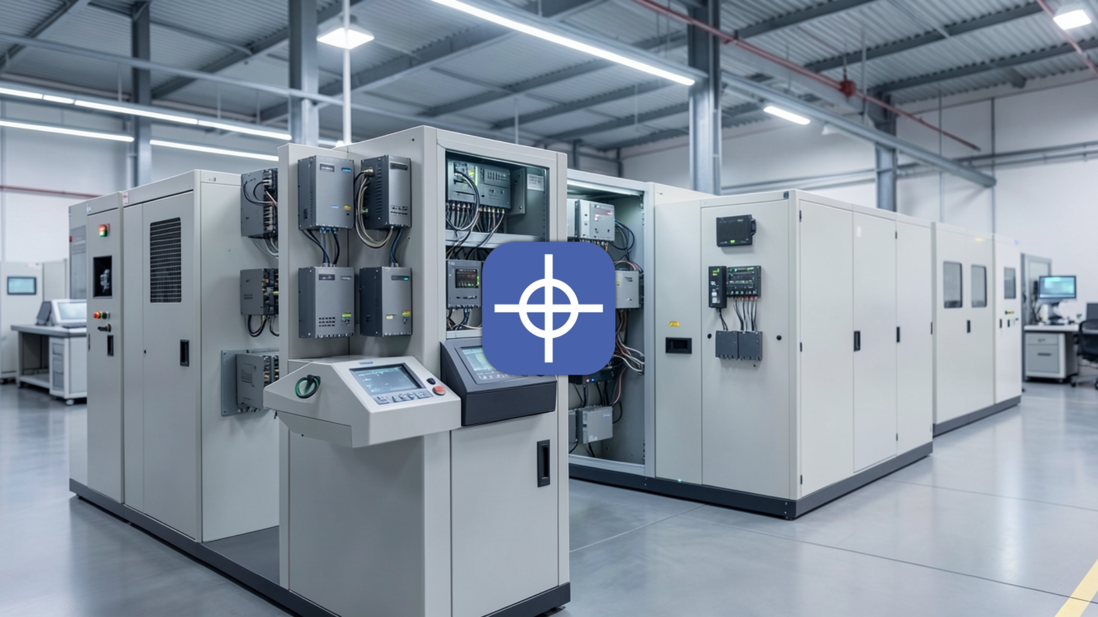 Future of CNC controllers with modular control cabinets and distributed CNC control systems in a modern factory environment