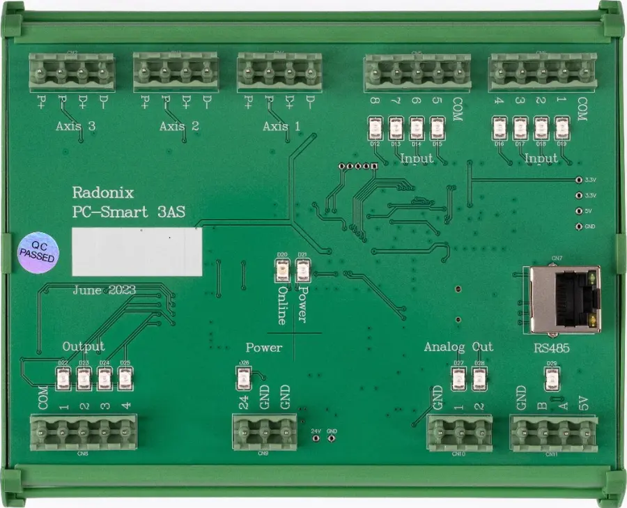 Radonix PC Smart 3AS three-axis CNC controller board